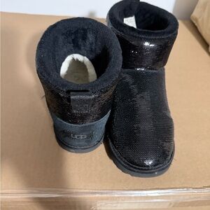 UGG Shimmering Black Sequin Boots